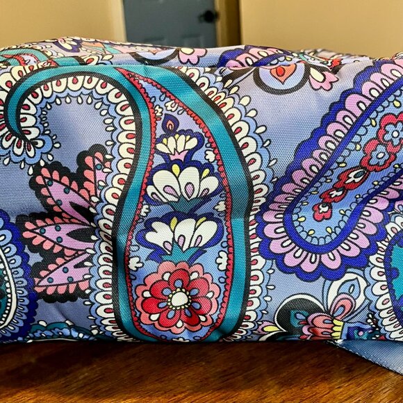 Vera Bradley Lighten Up Purple Grand Backpack In The Kona Paisley Pattern - Picture 8 of 10